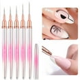 thumbnail image 4 of opvise 7/9/12/15/20mm Nail Brush Professional Ultra-thin Tip DIY Stripe Nail Art Liner Brush Line Drawing Pen UV Gel Painting Brush 15mm, 4 of 8