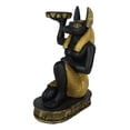 thumbnail image 5 of Egyptian God of The Afterlife Mummification Anubis Tea Light Candle Holder Decor, 5 of 9