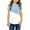 Sky Blue, variant on Sherrylily Girls Casual Short Sleeve Color Block Tops 4-15 Years