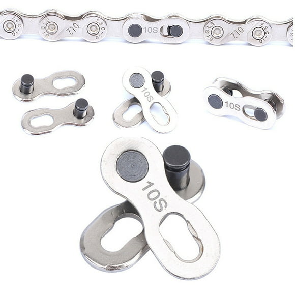 Cagogo under $5 Bike Chain Connector, 1 Pair Chain Link Connector,Bicycle Quick Link Clip,Portable Chain Joint,6-10 Speed Compatible,Stainless Steel Magic Link,Tool-Free Chain Installation
