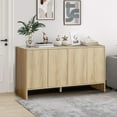 thumbnail image 5 of WIRRYTOR Wooden Fluted Buffett Side Board Console with Doors, Shelves, Accent Cabinets for Kitchen, TV Storage, 5 of 11