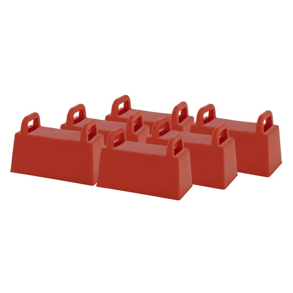Superio Snow Sand Beach Toys Snow Brick Mold Sand Castle Block, 6 Red