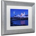 thumbnail image 2 of Trademark Fine Art 'Christmas at Nubble' Canvas Art by Michael Blanchette Photography, White Matte, Silver Frame, 2 of 4