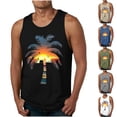 thumbnail image 1 of JDQJBZ Débardeurs Style Homme Couleur Unie Col Rond Sans Manches, 1 of 5