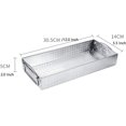 thumbnail image 6 of Mesh Cutlery Tray- 1 Compartments 304 Stainless Steel Kitchen Utensil Drawer Organizer/Silverware Storage Kitchen Utensil Flatware Tray - 12.0x5.5X2.0 Inch, 6 of 9