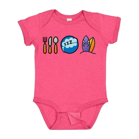 

Inktastic Surfing Eat Sleep Surf Gift Baby Boy or Baby Girl Bodysuit