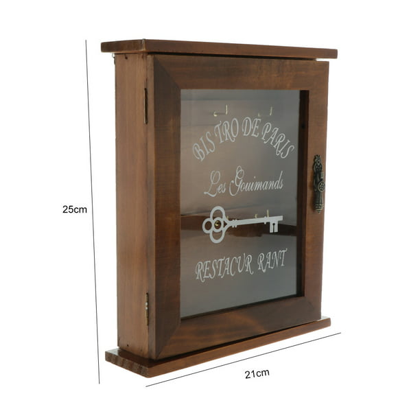 Wooden Key Cabinet Wall Mounted, Key Storage Cabinet For Home