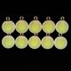 thumbnail image 4 of 10 piezas Mini bola de cristal Multicolor mate Zulema adorno colgante Navidad Amarillo Ronda mate colgante de cristal, 4 of 8