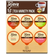 Tejava Tea Pods Variety Pack, 6 All Natural Unsweetened Flavored Tea, 52ct