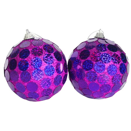 

LYU 1 Box Christmas Tree Balls Durable Reusable Festive Glitter Snowflake Pattern Increase Atmosphere Scene Layout Hanging Shiny Sequin Christmas Tree Pendant Gift