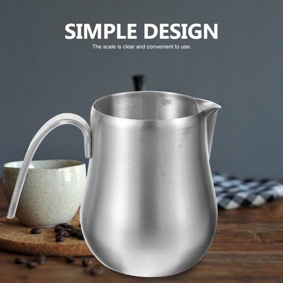 ETEREAUTY Stainless Steel Espresso Frothing Pitcher Plated for Home and Coffee Bar Use