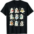 thumbnail image 1 of Retro Halloween Science Teacher Ghost Laboratory Teacher T-Shirt - As Picture - 2XL, 1 of 2