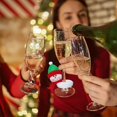 thumbnail image 4 of ChristmasSantaClausSnowmanElkWineGlassCoverOrnamentXmasPartyTableDecoration, 4 of 5