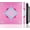 Pink, variant on 31.5" x 31.5" Mahjong Mat for Table with Carrying Bag Delicate Pink Red Cherry Blossom Floral Frame Soft Gradient Non-Slip Noise-Reducing Game Mat for Mahjong Poker Dominoes Board Games