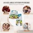 thumbnail image 7 of Vsdgher Countryside Farm Cow Pajamas Set Long Sleeve Sleepwear Womens Button Down Nightwear Pj Sets-Small, 7 of 7