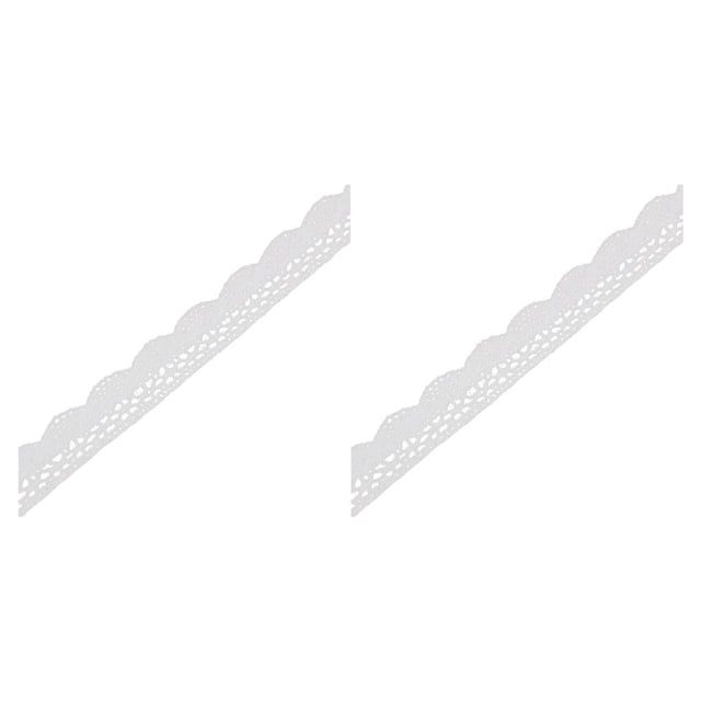 relayinert 1 Roll Lace Craft Ribbon Exquisite Useful Cotton Charming Sewing Accessory Clothes Supplies Delicate Lace Trim Type8 2Set