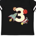thumbnail image 4 of Inktastic 3rd Birthday Outer Space Theme Boys or Girls Toddler T-Shirt, 4 of 5