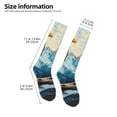 thumbnail image 2 of Naloa Iceberg Bald Eagle Thigh High Socks Extra Long Stretchy Sock Women Over Knee High Opaque Stocking Daily Wear, 2 of 6