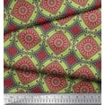 thumbnail image 3 of Soimoi Poly Georgette Fabric Floral Mandala Decor Fabric Printed Yard 42 Inch Wide, 3 of 3