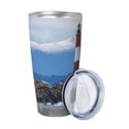 thumbnail image 2 of Bingfone Lighthouse On The Waters for 20 Oz Stainless Steel Travel Mug Double Wall Water Coffee Cup for Home,Office, Outdoor Works Great for Ice Drinks and Hot Beverage-Straw Two-piece Set, 2 of 8