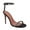 Black, variant on XYD Women Graceful Crystal Open Round Toe Sandals Thin Ankle Strap Stiletto High Heels Evening Date Formal Shoes Size 9 Silver