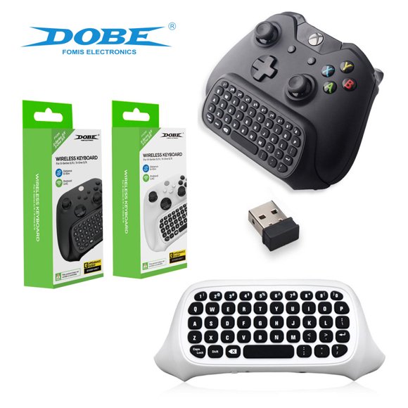 Xbox Controller Chat Keyboard - Universal External Keyboard for Xbox Series S/X & Xbox One S/X Controllers | Wireless 2.4G, Quiet Keys for In-Game Chat, Store Searches & Media Navigation