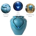 thumbnail image 4 of Teamson Home Hand Glazed Teal Pot Water Fountain with LED Light for Patio, Garden, Balcony, 4 of 11