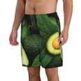 thumbnail image 2 of Bixox Men's Fresh Avocados printing Casual Classic Fit Short Summer Beach Shorts, 2 of 6