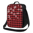 thumbnail image 1 of Balery Red Buffalo Plaid Caja de Almuerzo y Bolsa de Almuerzo para Hombres y Mujeres, Bolsa de Almuerzo Reutilizable con Gran Capacidad, Bolsa de Almuerzo Aislada, 1 of 7