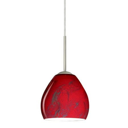 

Besa Lighting 1Bt-4122Ma-Led Bolla 1 Light Led Cord-Hung Mini Pendant - Nickel