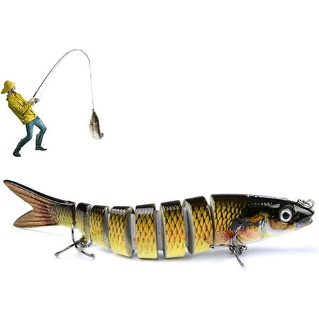 Robotic Fishing Lure - 5.23 3D Swimming Bait with Lifelike Action for Bass Trout & Walleye | Freshwater & Saltwater Hard Lure for All Skill Levels