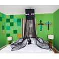 thumbnail image 6 of Minecraft Enderman Kids Bed Canopy for Ceiling, Hanging Curtain Netting, 6 of 7