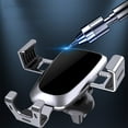 thumbnail image 1 of Aviation Alloy Mirror Automobile Mobile Phone Bracket for Vehicle-Mounted Navigation, Gravity-Activated Stable Hold with 360-Degree Rotation, Universal Fit, 1 of 7