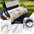 thumbnail image 5 of Golf Cart Seat Covers for 2 Seater,Spring Floral Soft Microfiber Cart Seat Towel Blanket,Colorful Pastoral Flowers Elegant Absorbent Breathable Non Slip Bench Seats Protector for Golf Course 51"x31", 5 of 9
