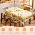thumbnail image 5 of Fall Tablecloth Rectangle 60x84 Inch, Autumn Thanksgiving Harvest Orange Pumpkin Table Cloth Washable Spillproof Table Cover for Halloween Party, Picnic & Dinner Decor, 5 of 6