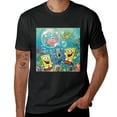 thumbnail image 2 of PIKWEEK SpongeBob SquarePants Family Mobilization, Shirt Design Art Exhibition, T-shirt Children's Gift Leisure Breathable Men, Women, Boys and Girls Black, 2 of 4