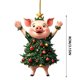 thumbnail image 3 of Seyotauo Cute Pet Pattern Acrylic Christmas Ornaments 3.15x3.15 Inch Double-Sided Pattern, Easy to Hang Christmas Tree Decorations Indoor, Festive Holiday Christmas Decor Gifts for Family Colleagues, 3 of 9