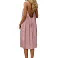 thumbnail image 2 of Elegant Sleeveless Backless Loose Dress Robe Homewear Comfortable Casual Wear, 2 of 8