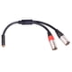 thumbnail image 2 of Conector Hembra EstéReo de 3,5 Mm una Doble XLR Conector Macho de 3 Divisor en y Cable de Audio Auxiliar OFC Cable de MicróFono y de 3,5 Mm una XLR de 3, 2 of 5