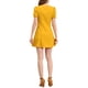 thumbnail image 3 of Vestido mini A línea de manga corta con puños elásticos y escote cuadrado para mujer INSPIRE CHIC M Amarillo, 3 of 7