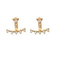 thumbnail image 2 of Personality Earrings Leaves Beautiful Diamond Earrings Irregular Mesh, 2 of 9