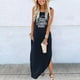 thumbnail image 1 of WILLBEST Faldas Para Mujer, Vestido Informal De Verano Para Playa, Vacaciones, Estampado, Holgado, Con Bolsillos, Cuello Redondo, Sin Mangas, Maxivestido, 1 of 3