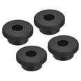 thumbnail image 1 of Unique Bargains Support à Œillet en Caoutchouc Diamètre 29/32 Pieds (23mm) Rond Type T pour Protection de Fil Lot de 4, 1 of 5