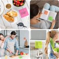 thumbnail image 5 of Mistayd 600 Sheets Transparent Sticky Notes, 3x3 inch Pastel Clear Sticky Notes Waterproof Self-Stick Translucent Sticky Notes, Easy to Post for Home, Office, School(12 Pads), 5 of 5