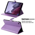 thumbnail image 4 of for Samsung Galaxy Tab A7 Lite 8.7 Inch 2021 Model (SM-T220/T225/T227) Case, Embossed Cat & Tree PU Leather Retro Shockproof Magnetic Clasp Wallet Card Slots Folio Kickstand Cover, Purple, 4 of 6