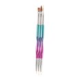 thumbnail image 4 of Pinceles para delinear Uñas BuyWeek 3 piezas ABS cepillos de nailon, 4 of 14