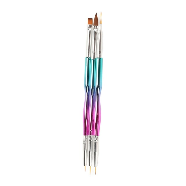 Brosses à Ongles, Brosse à Liner Manucure 3 Pcs DIY Pointillage pour Maison