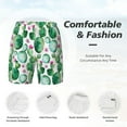 thumbnail image 4 of Kdxio Cactus Plants Print Men'S Swim Trunks With Compression Liner 7 Inch Inseam Quick Dry Swim Shorts, 4 of 7
