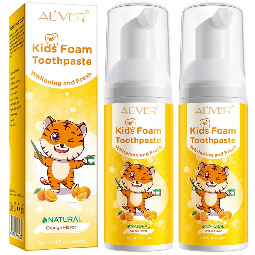 Kids Foam Toothpaste Anti Cavity with LowFluoride, Foam Toothpaste