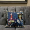 thumbnail image 5 of Empress Hall Throw Pillow with Removable Cover in Gray Orange Green 18x18, 5 of 5